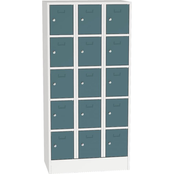 Metāla skapis ar slēdzamām kastēm