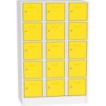 Metāla skapis ar slēdzamām kastēm