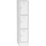 Metāla skapis ar slēdzamām kastēm