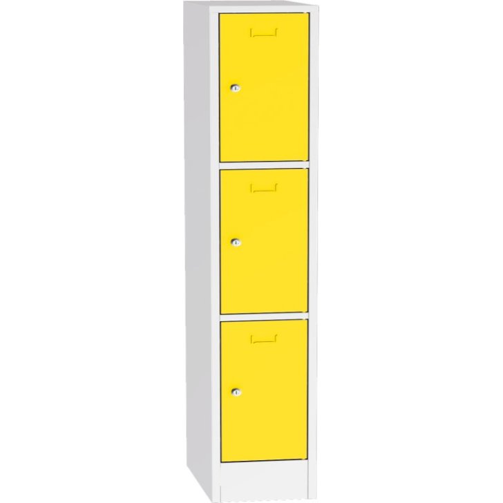 Metāla skapis ar slēdzamām kastēm