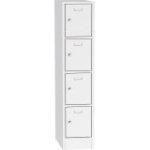 Metāla skapis ar slēdzamām kastēm