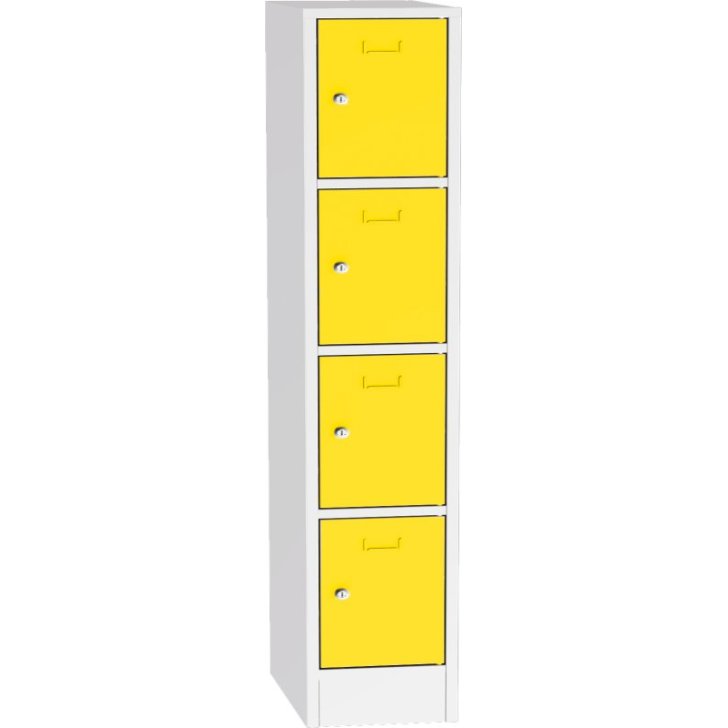 Metāla skapis ar slēdzamām kastēm