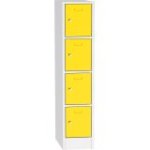 Metāla skapis ar slēdzamām kastēm