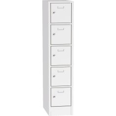 Metāla skapis ar slēdzamām kastēm 2