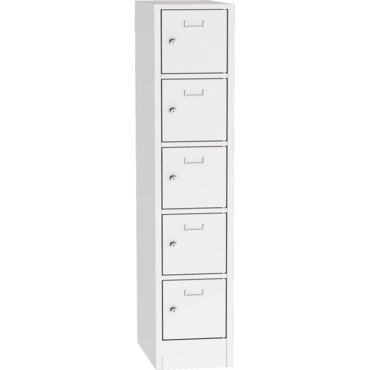 Metāla skapis ar slēdzamām kastēm