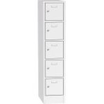 Metāla skapis ar slēdzamām kastēm