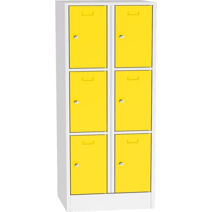 Metāla skapis ar slēdzamām kastēm