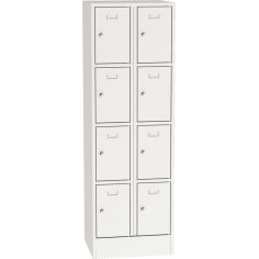 Metāla skapis ar slēdzamām kastēm 2