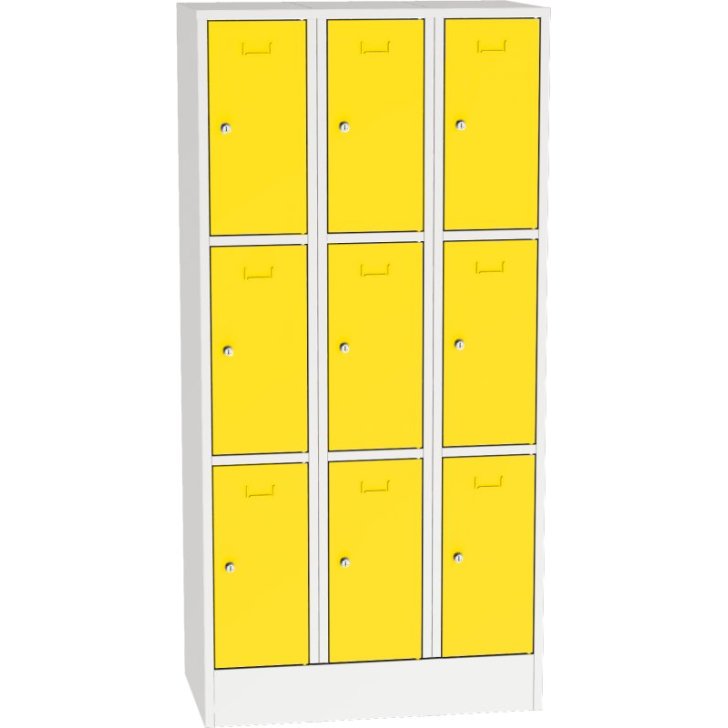 Metāla skapis ar slēdzamām kastēm