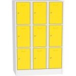 Metāla skapis ar slēdzamām kastēm