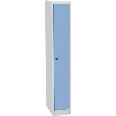 Metāla skapītis ar lamināta durvīm