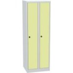 Metāla skapītis ar lamināta durvīm 180x60