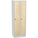 Metāla skapīša lamināta durvis - koka dekors 180x60