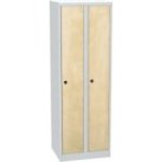 Metāla skapīša lamināta durvis - koka dekors 180x60