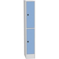 Horizontāli sadalāms skapis ar kompaktām lamināta durvīm