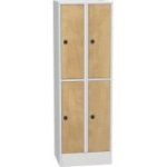 Horizontāli sadalāms skapis ar laminētām durvīm