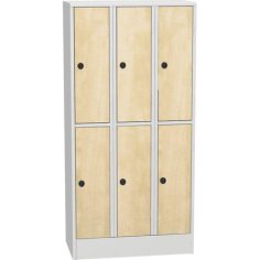 Horizontāli sadalāms skapis ar laminētām durvīm
