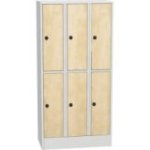 Horizontāli sadalāms skapis ar laminētām durvīm