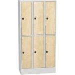 Horizontāli sadalāms skapis ar laminētām durvīm