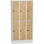 Horizontāli sadalāms skapis ar laminētām durvīm