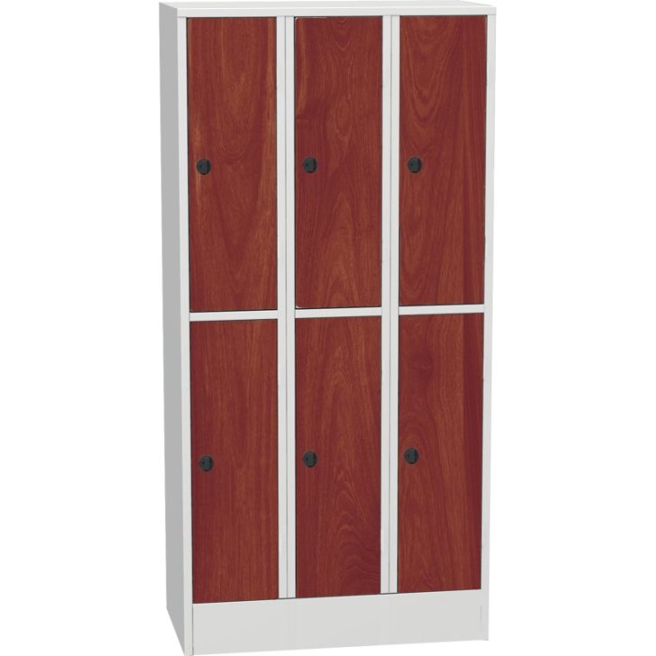 Horizontāli sadalāms skapis ar laminētām durvīm