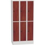 Horizontāli sadalāms skapis ar laminētām durvīm