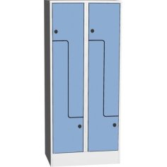 Vietu taupošs skapis "Z" ar kompaktām lamināta durvīm"