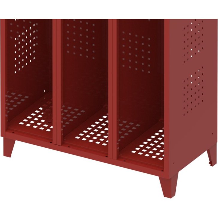 Ugunsdzēsēju metāla skapis - 3 gab