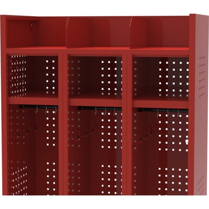 Ugunsdzēsēju metāla skapis - 3 gab