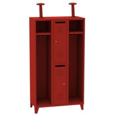 Garderobes skapītis diviem ugunsdzēsējiem