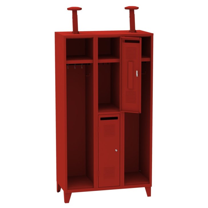 Garderobes skapītis diviem ugunsdzēsējiem