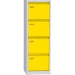 Reģistrācijas skapis A4 ar četrām atvilktnēm