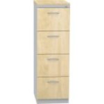 Lamināta dokumentu skapis A4 ar četrām atvilktnēm