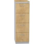 Lamināta dokumentu skapis A4 ar četrām atvilktnēm