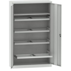 Universāls skapis ar 4 izvelkamiem rāmjiem A4 mapju pakarināšanai + 1 plaukts