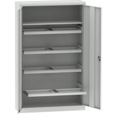 Universāls skapis ar 4 izvelkamiem rāmjiem A4 mapju pakarināšanai + 1 plaukts 2