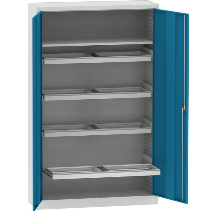 Universāls skapis ar 4 izvelkamiem rāmjiem A4 mapju pakarināšanai + 1 plaukts