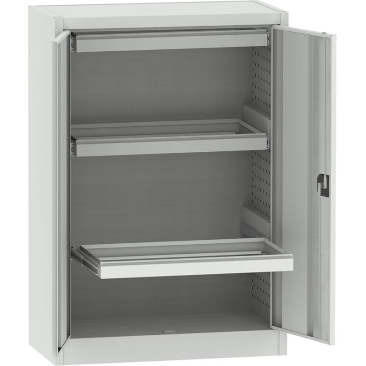 Universāls skapis ar 3 izvelkamiem rāmjiem A4 mapju pakarināšanai