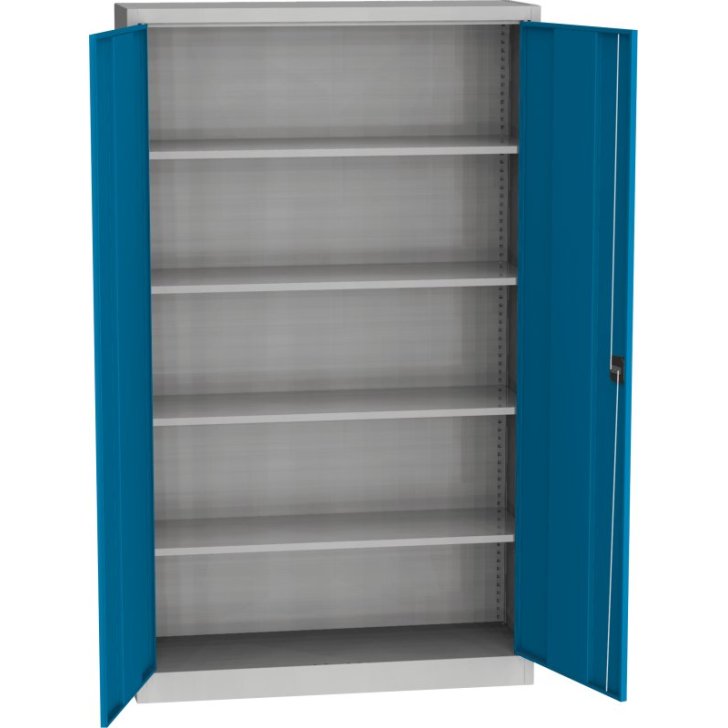 Universāls plauktu skapis ar tērauda durvīm