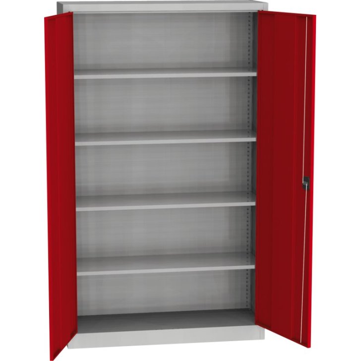 Universāls plauktu skapis ar tērauda durvīm