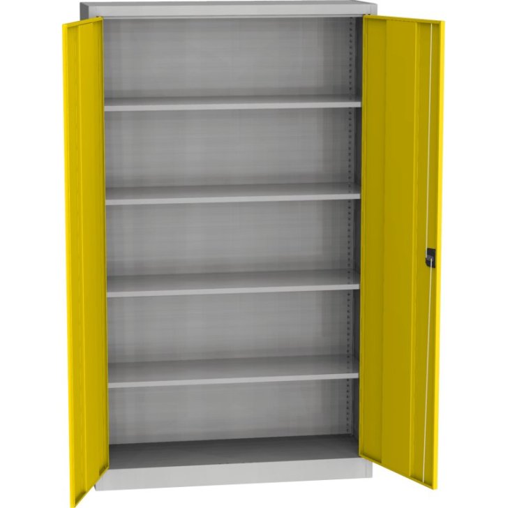 Universāls plauktu skapis ar tērauda durvīm