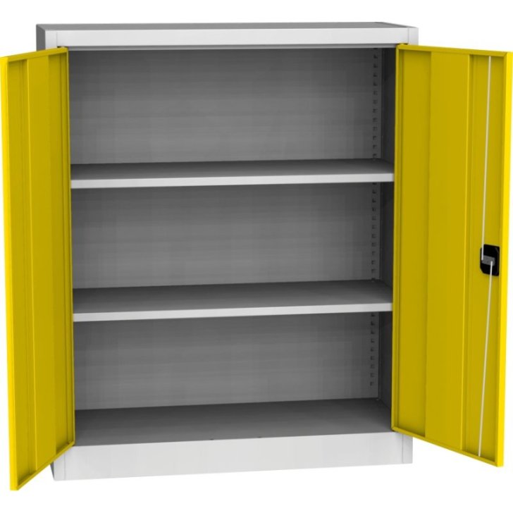 Universāls plauktu skapis ar tērauda durvīm