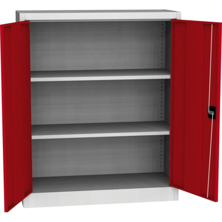 Universāls plauktu skapis ar tērauda durvīm