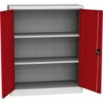 Universāls plauktu skapis ar tērauda durvīm