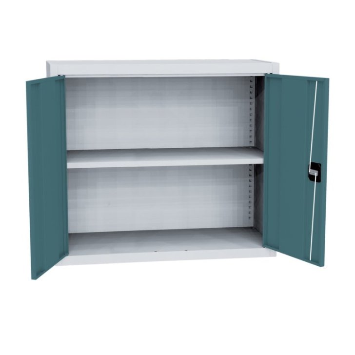 Universāls plauktu skapis ar tērauda durvīm