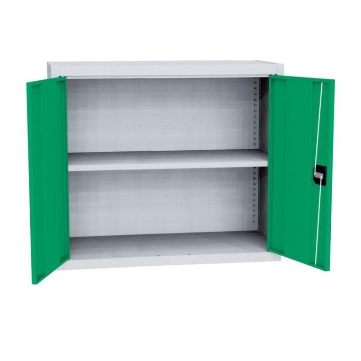 Universāls plauktu skapis ar tērauda durvīm