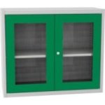 Universāls plauktu skapis ar stikla durvīm