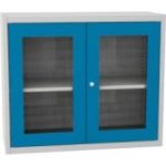 Universāls plauktu skapis ar stikla durvīm