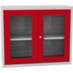 Universāls plauktu skapis ar stikla durvīm