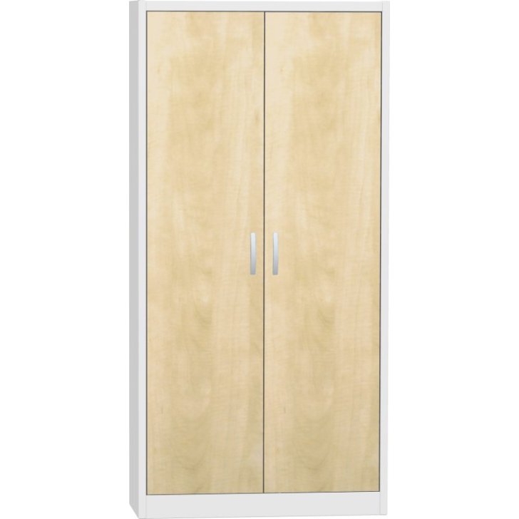 Universāls plauktu skapis ar lamināta durvīm